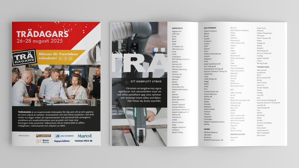 Bild på vår utställarfolder