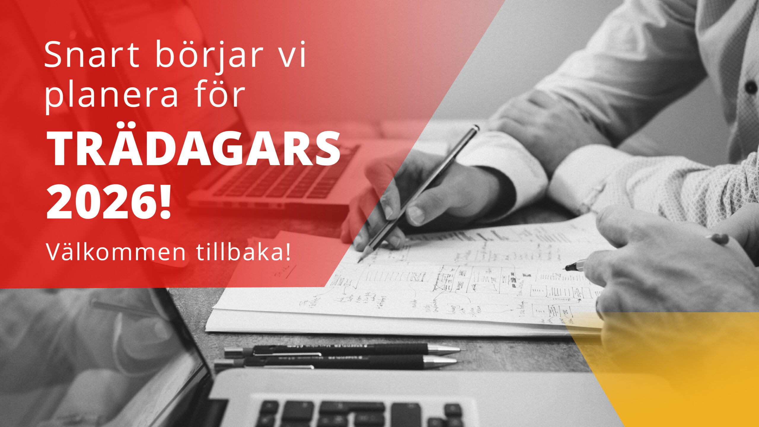 Banner: Snart börjar planeringen för Trädagars 2026